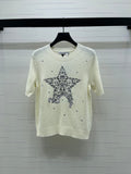 Dior 2026 Rhinestone Star Short-Sleeve Shirt Wool