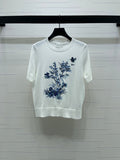 Dior 2026 Butterfly Flower T-shirt Wool 352401