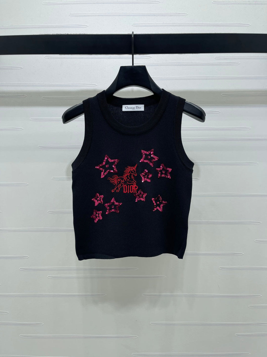Dior 2026 Sequined Knit Vest Wool