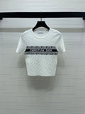Dior 2026 Crew Neck Knit Short-Sleeve Top Wool 352606