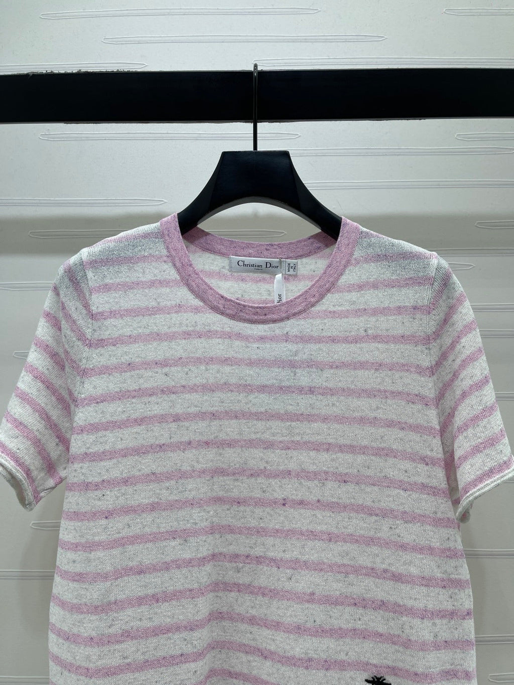 Dior 2026 Striped T-shirt Blue and Pink Wool