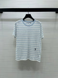 Dior 2026 Striped T-shirt Blue and Pink Wool