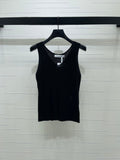 Dior 2026 V-neck Tank Top White Black Blue Green Wool