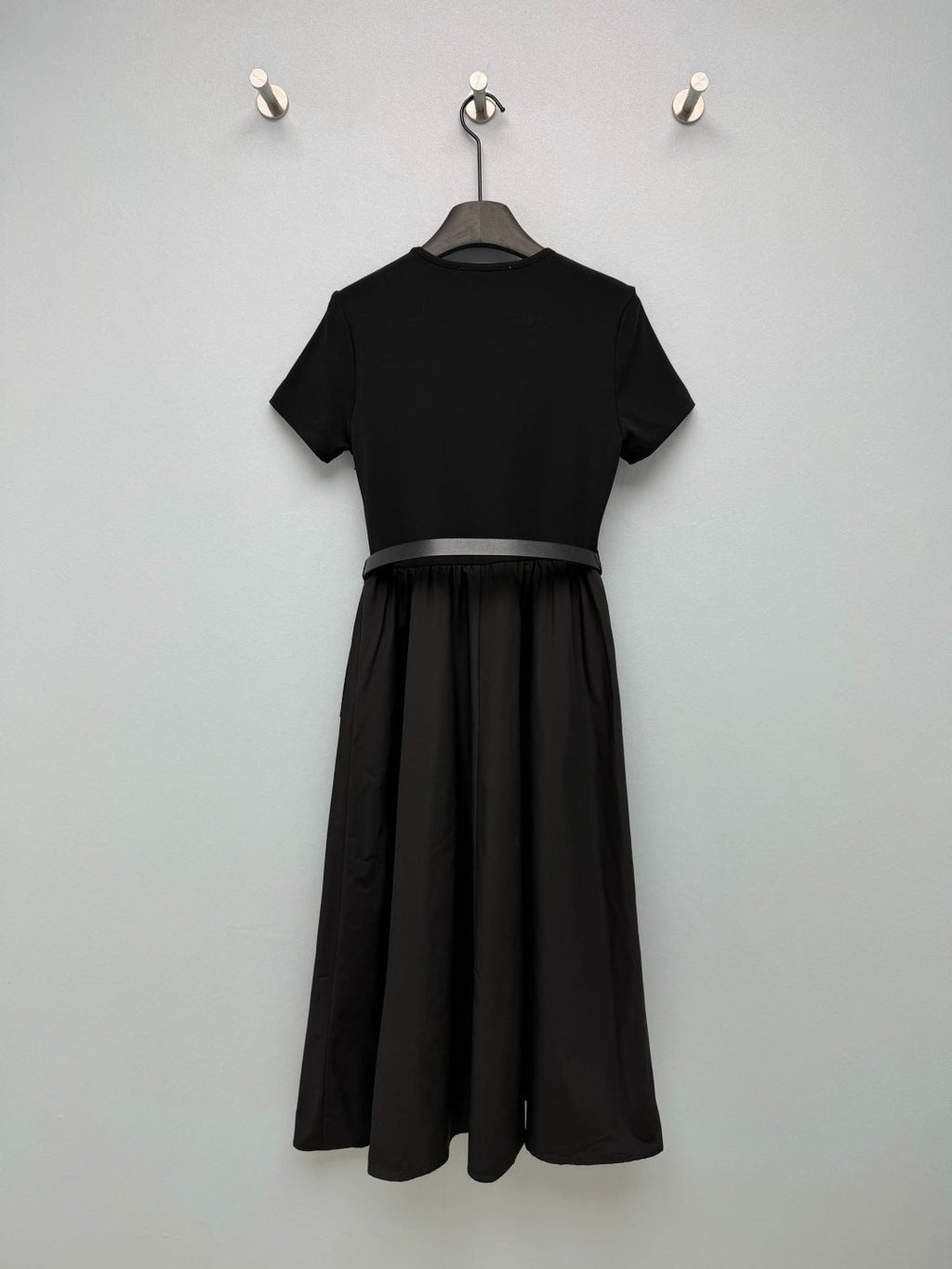 Dior 2026 Short-Sleeve Dress With Belt Polyester Cotton 377818