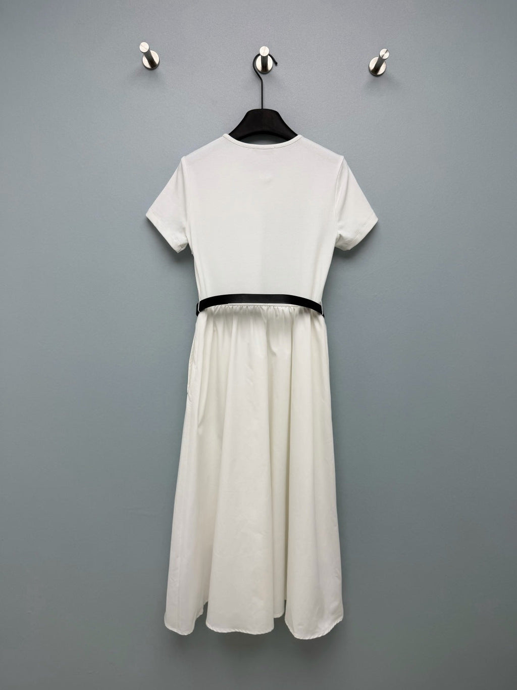 Dior 2026 Short-Sleeve Dress With Belt Polyester Cotton 377818