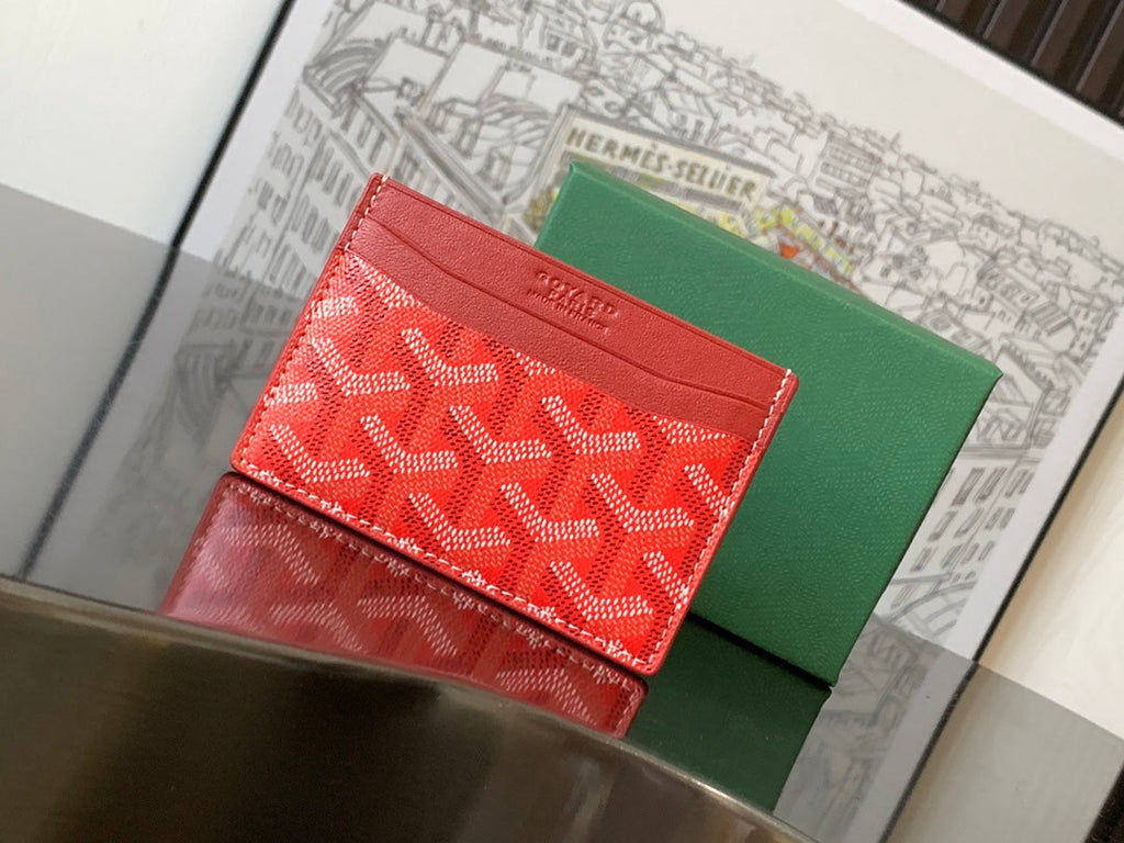 Goyard 2026 Saint-Sulpice Card Wallet Canvas Cowhide