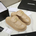 CC Dad Sandal Mule Quilted Calfskin