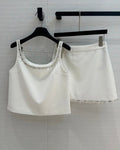 Gucci Vest Set White Cotton