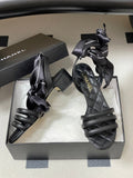 CC 26 Quilted Sandal 30mm With Scarf Sheepskin