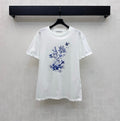 Dior 2026 Butterfly Orchid Short-Sleeve T-Shirt Cotton 378666