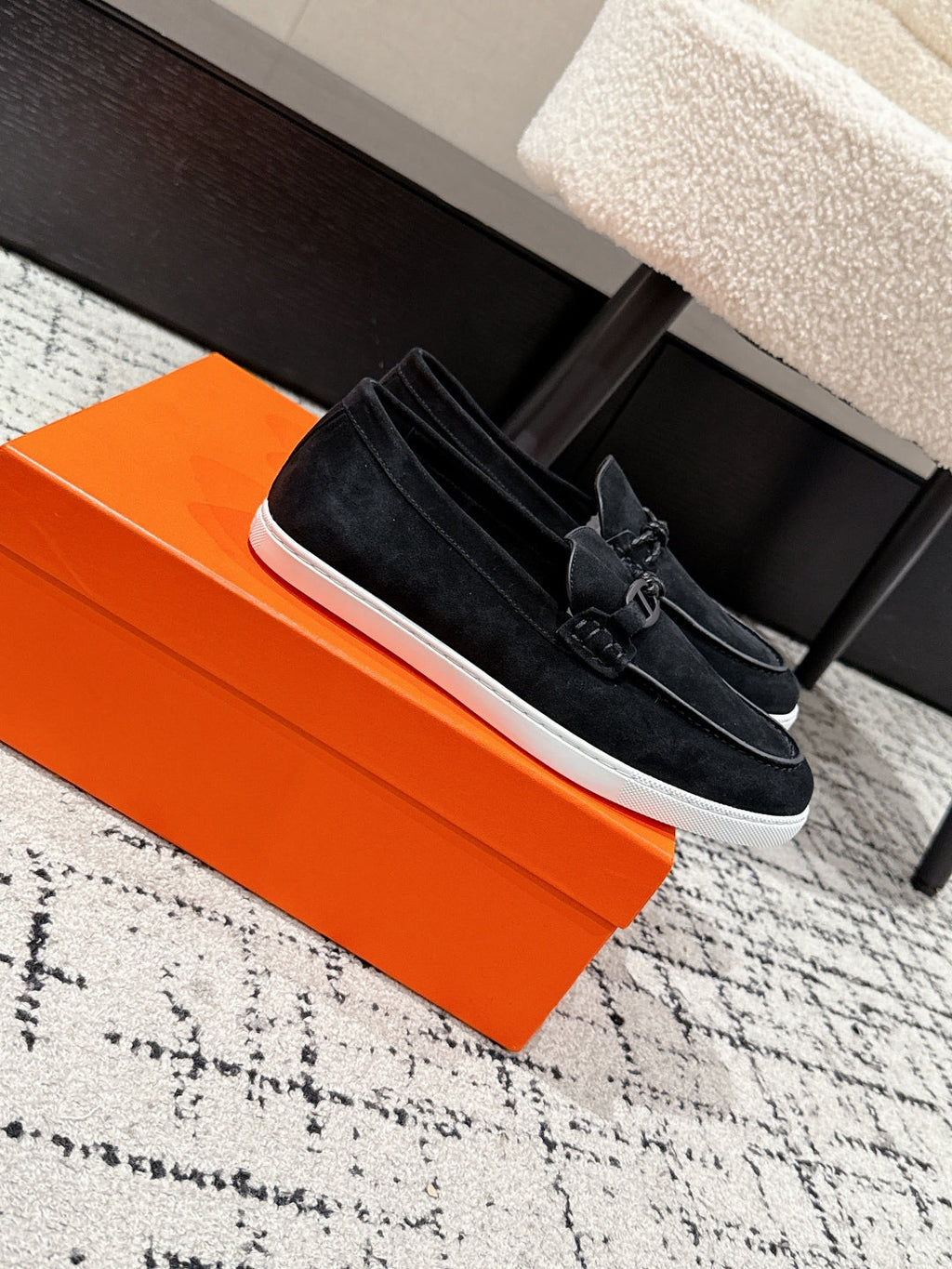 HM 25 Mocassim lgnacio Loafer  Black Cowhide 377583