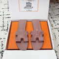 HM 26ss Oran Sandals Dusty Rose Suede 617186