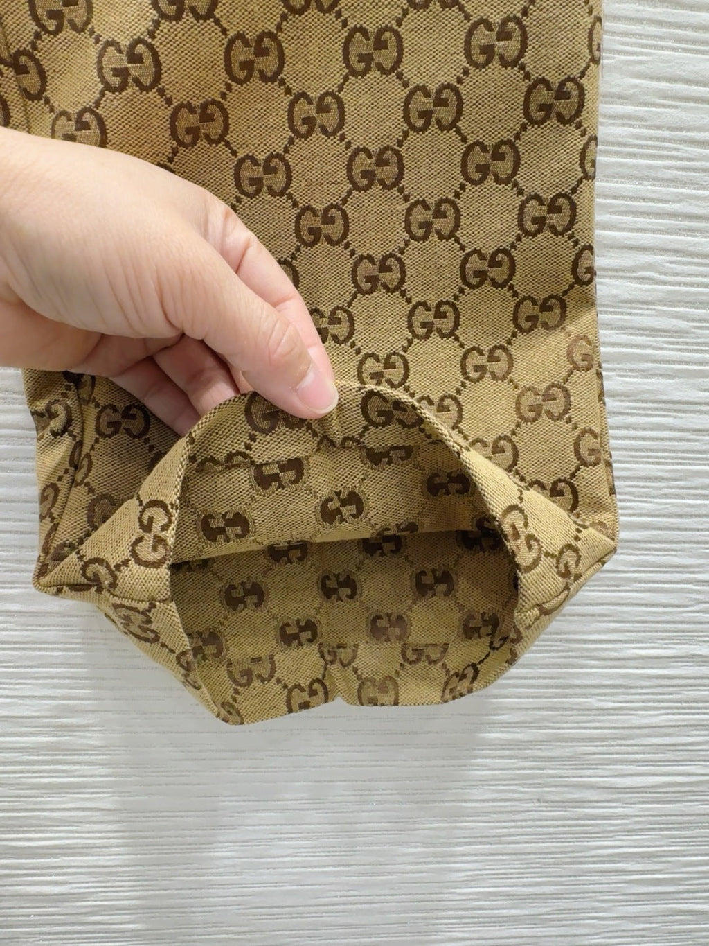 Gucci 2025 Pant Camel and Ebony Polyester Fiber