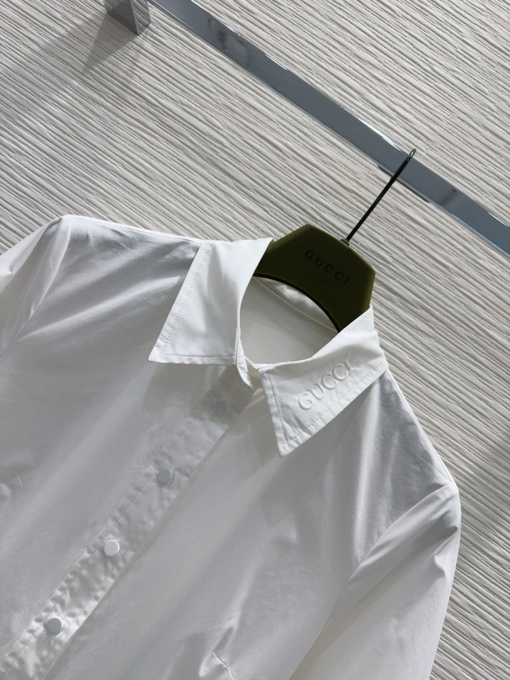 Gucci 2025 Shirt Dress White Cotton