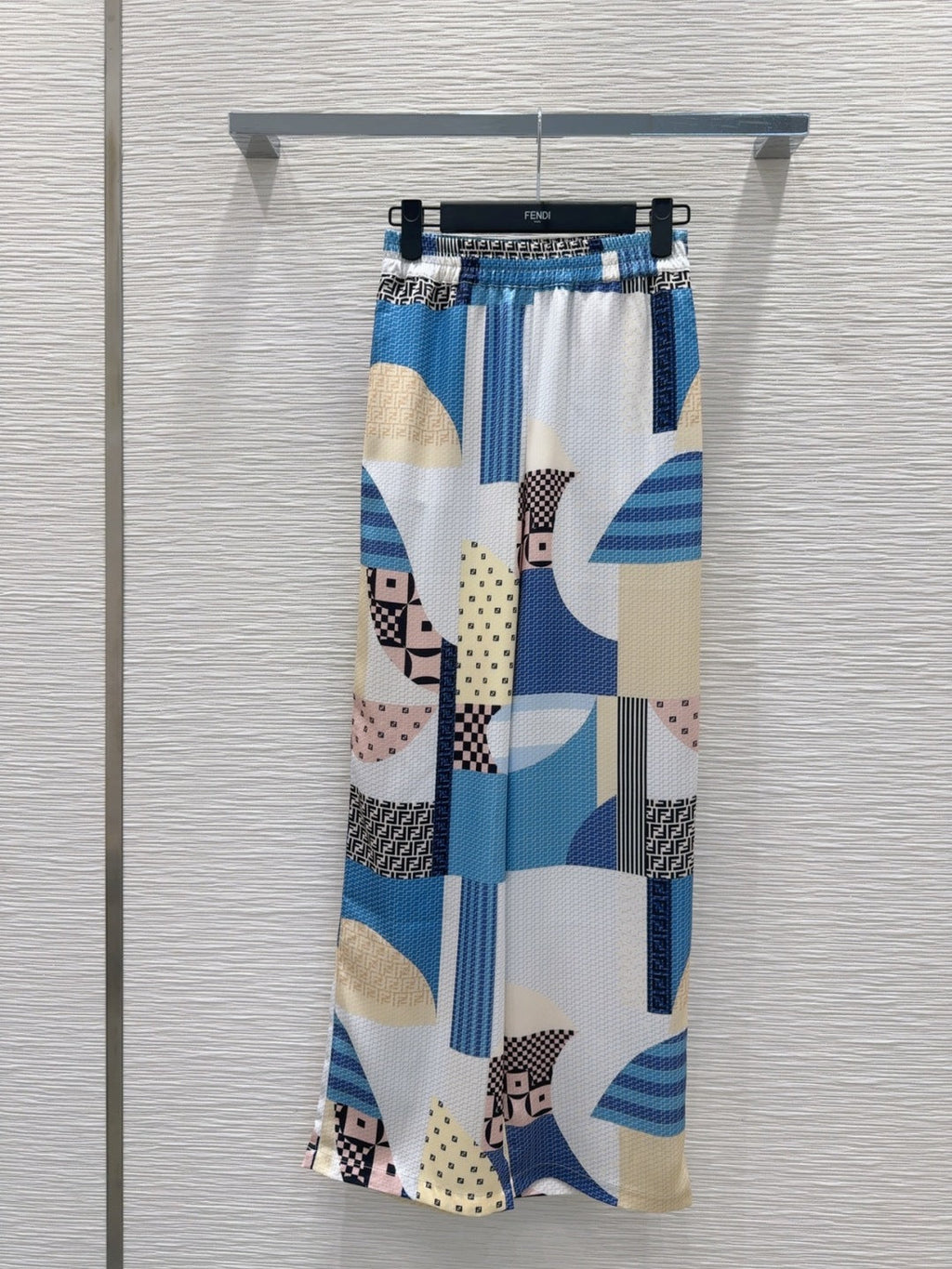 Fendi 25 Suit Blue Polyester Fiber