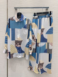Fendi 25 Suit Blue Polyester Fiber