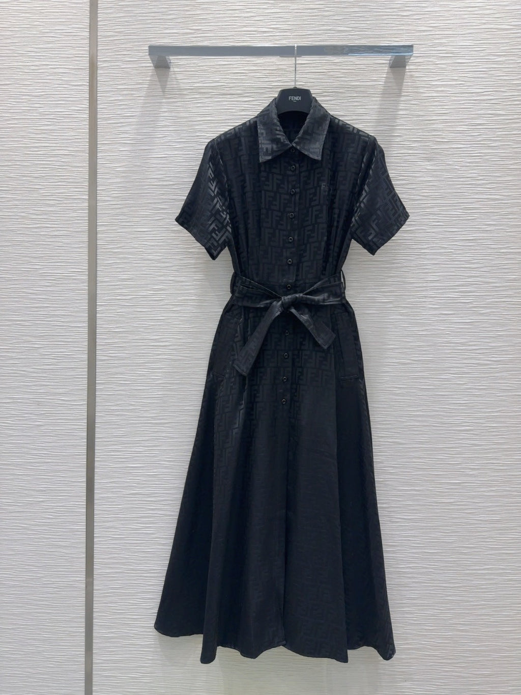 Fendi 2025 Shirt Dress Black Viscose