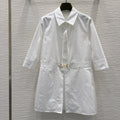 Gucci 25 Shirt Dress White Cotton