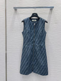 Fendi 25 Dress Blue Cotton