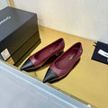CC 2026 Ballet Flats Burgundy Black Sheepskin 668126