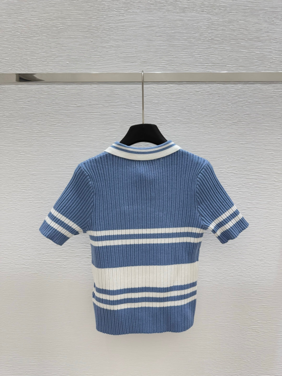 Dior Polo Shirt Demin Blue Cachemire 232760
