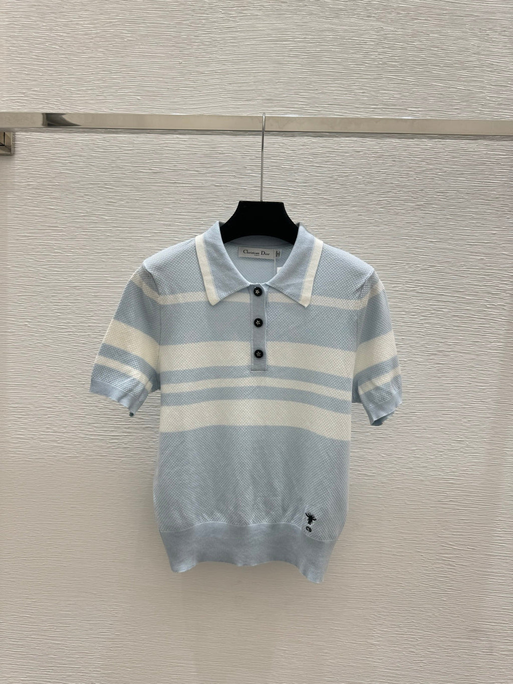 Dior 2026 Polo Shirt Yellow Black Blue Wool