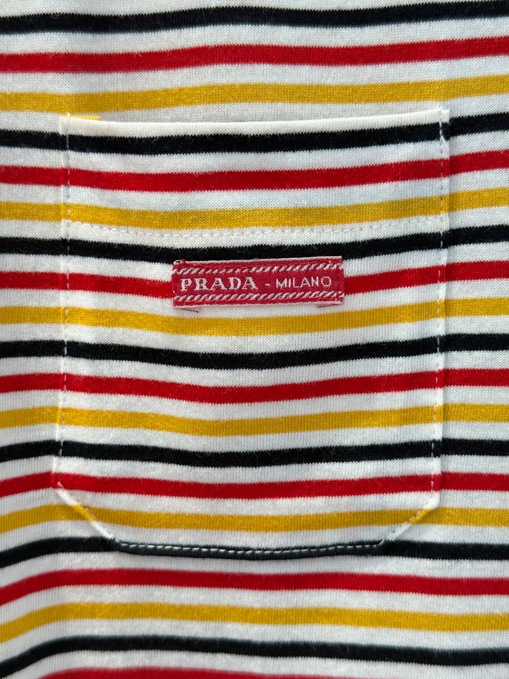 Prada 25 Striped T-shirt Multicolor Cotton 220088