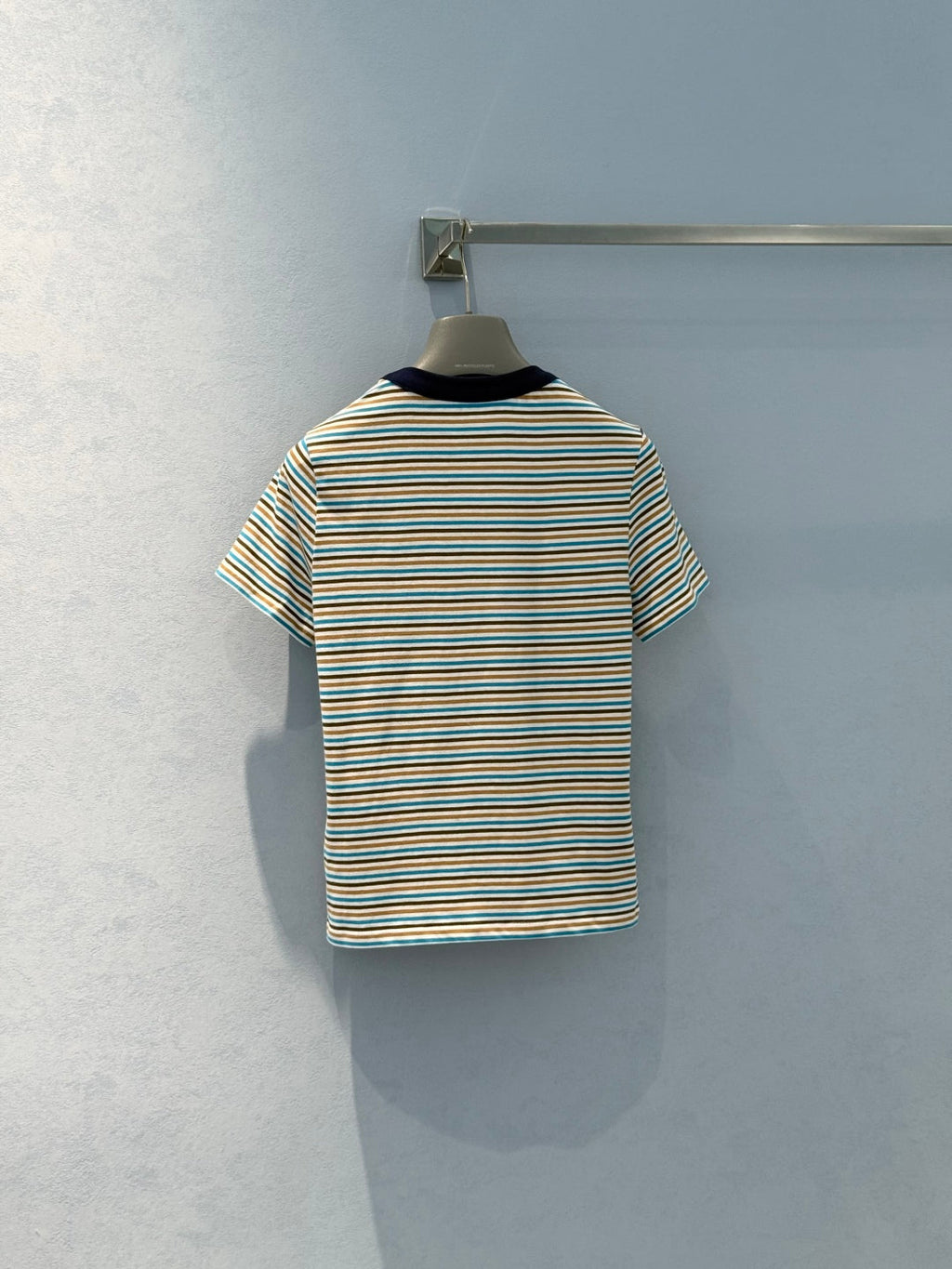Prada 25 Striped T-shirt Multicolor Cotton 220087