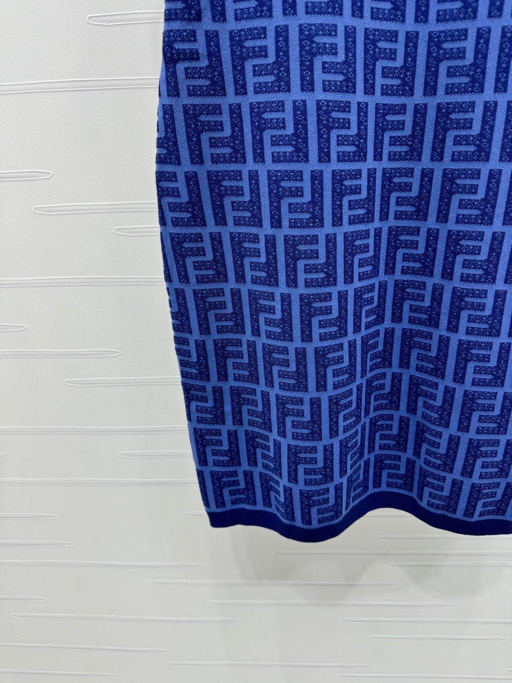 Fendi Blue Knit Mini Dress