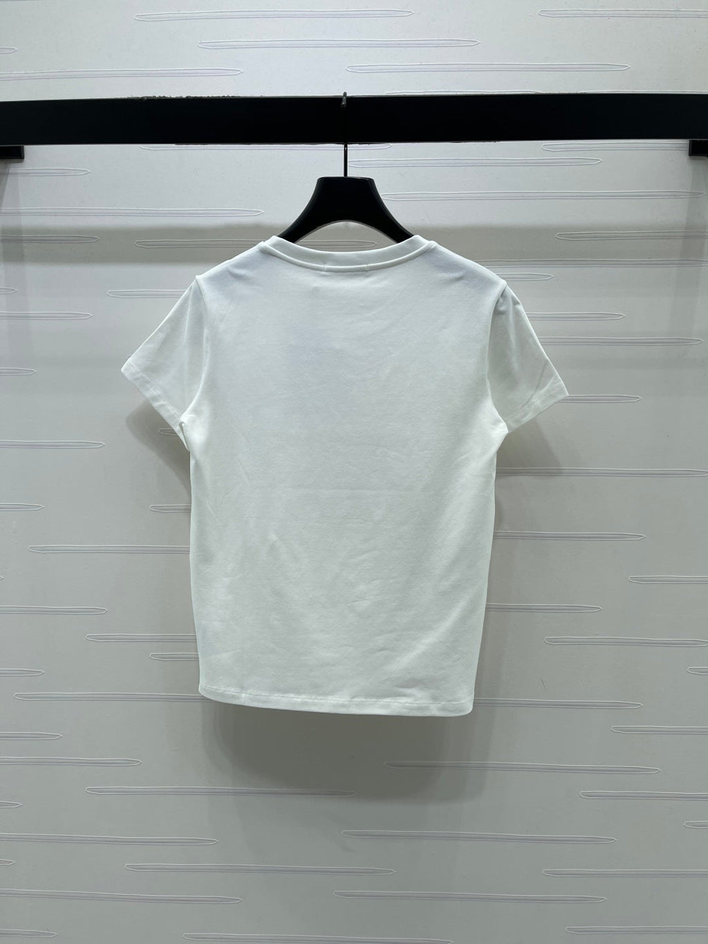 Dior 2026 Painted Rose T-shirt White Pink Cotton