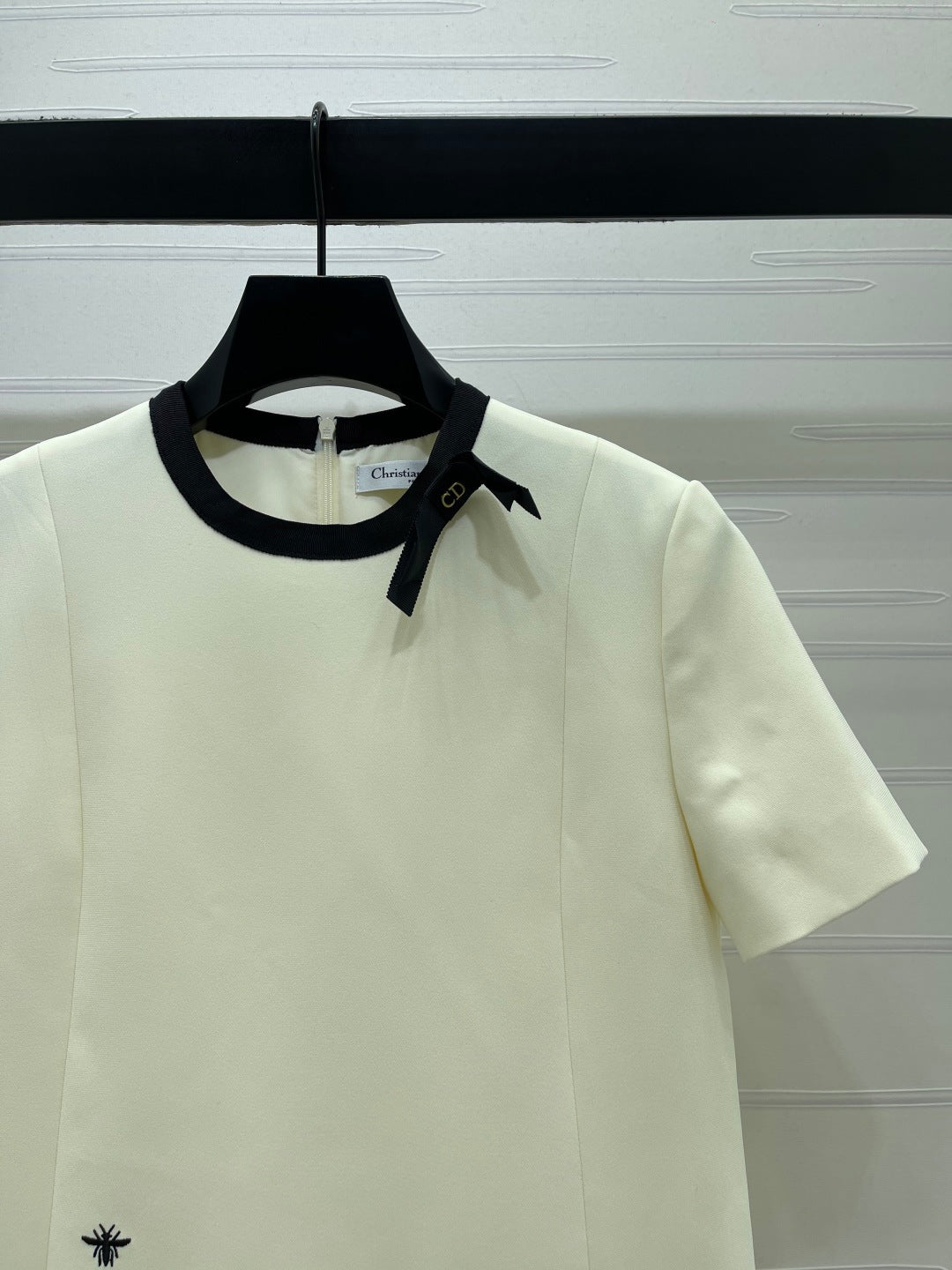 Dior 2026 Dress Cream Black Cotton Polyester