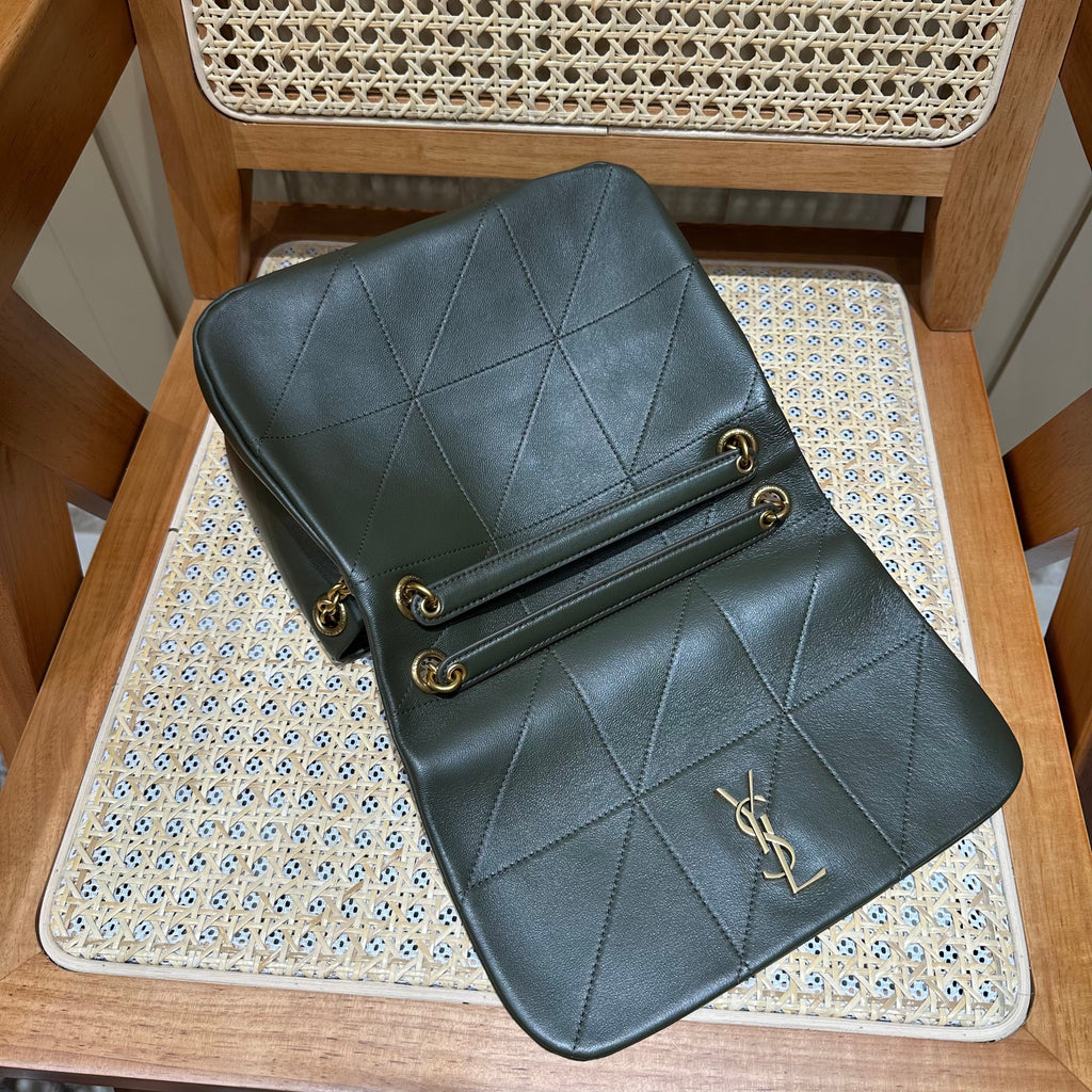 YSL Shoulder Bag 25 Dark Green Calfskin
