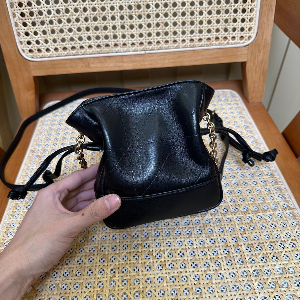 YSL Jamie Mini Crossbody Bag 16 Black Lambskin Gold Hardware