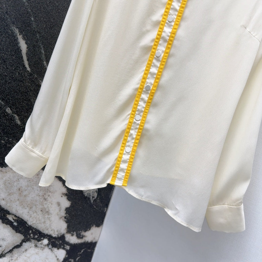 Gucci 25 Shirt Ivory Viscose