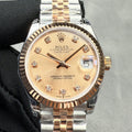 ROLEX Datejust 31mm Silver Pink Gold