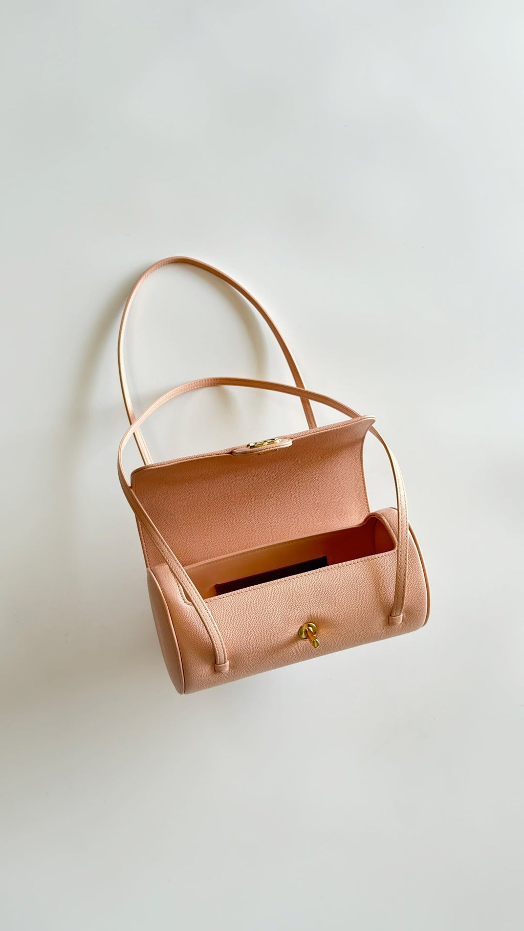 Chanel 2026 Bowling Ball Cylinder Bag Pink Caviar Leather