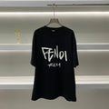 Fendi t-shirt Black White cotton