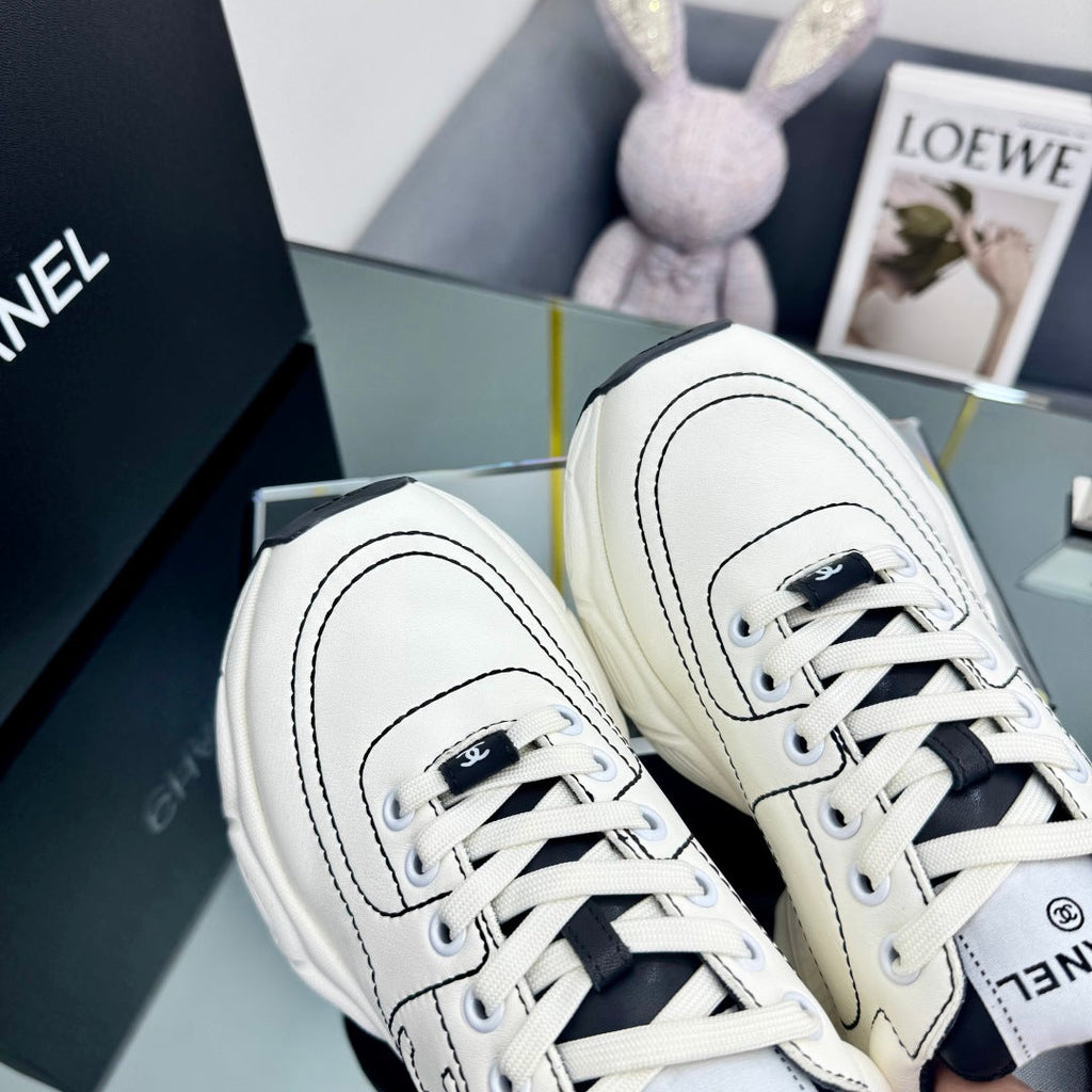 CC Sneaker White with Logo Cowhide 238621