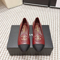 CC 26s Slip-on Flat Burgundy Black Calfskin 632342