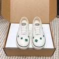 CD 26 Platform Sneaker White Green Canvas 632439