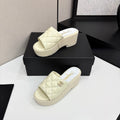 CC 25 Platform Slides Cowhide and Sheepskin 270783