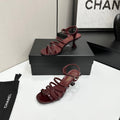 CC 26s High Heel Sandals 65 Burgundy Patent Leather 626288