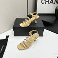 CC 26s High Heel Sandals 65 Beige Patent Leather 626289
