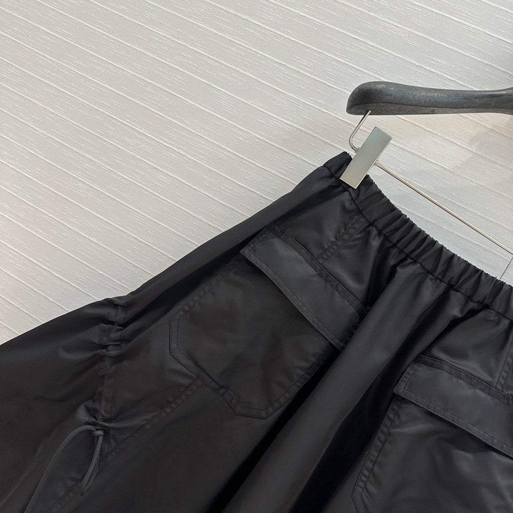 Prada 2025 Long Skirt Black Polyester