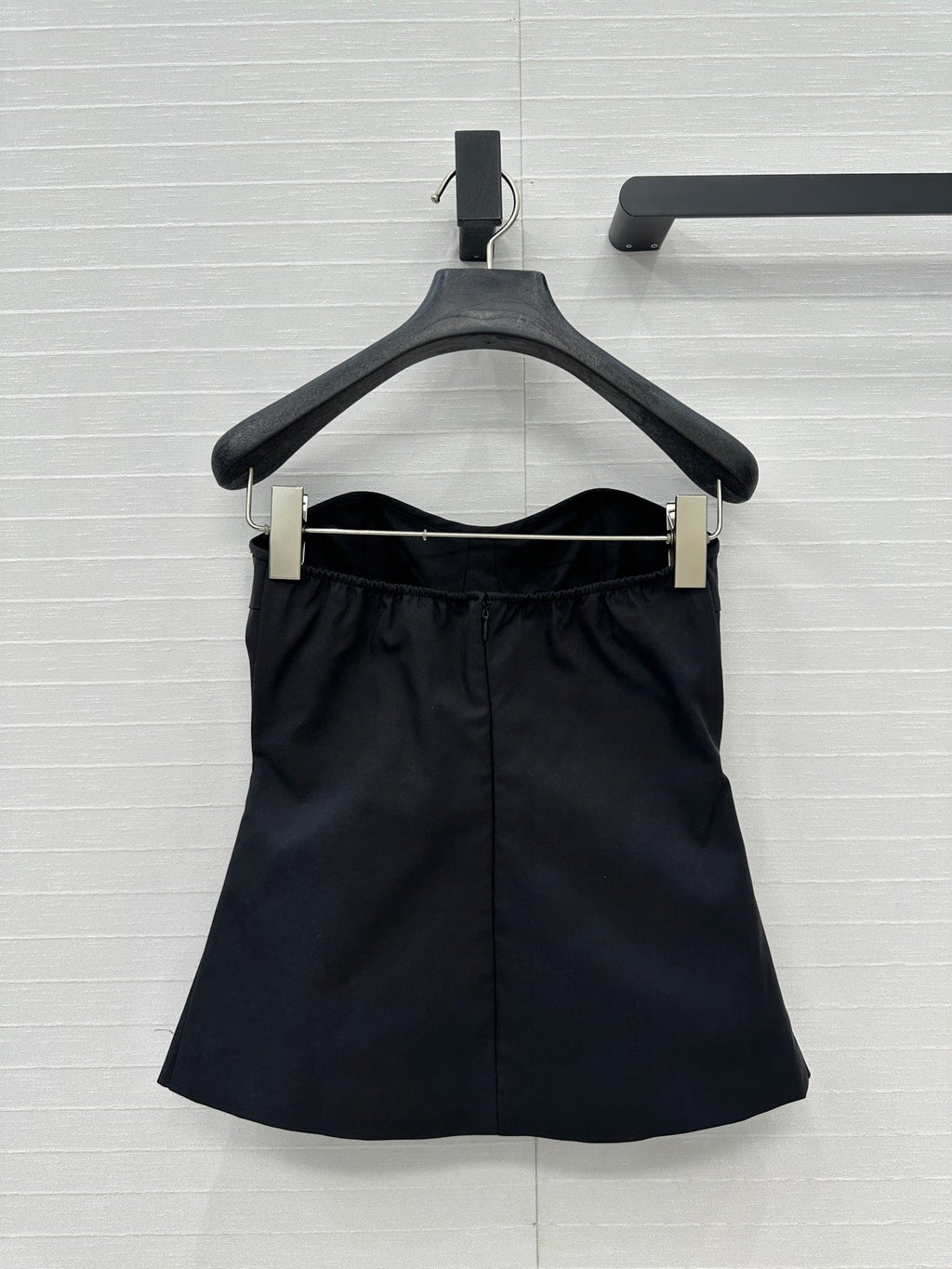 Prada 25 Cat Ear Tube Top Vest Black Cotton