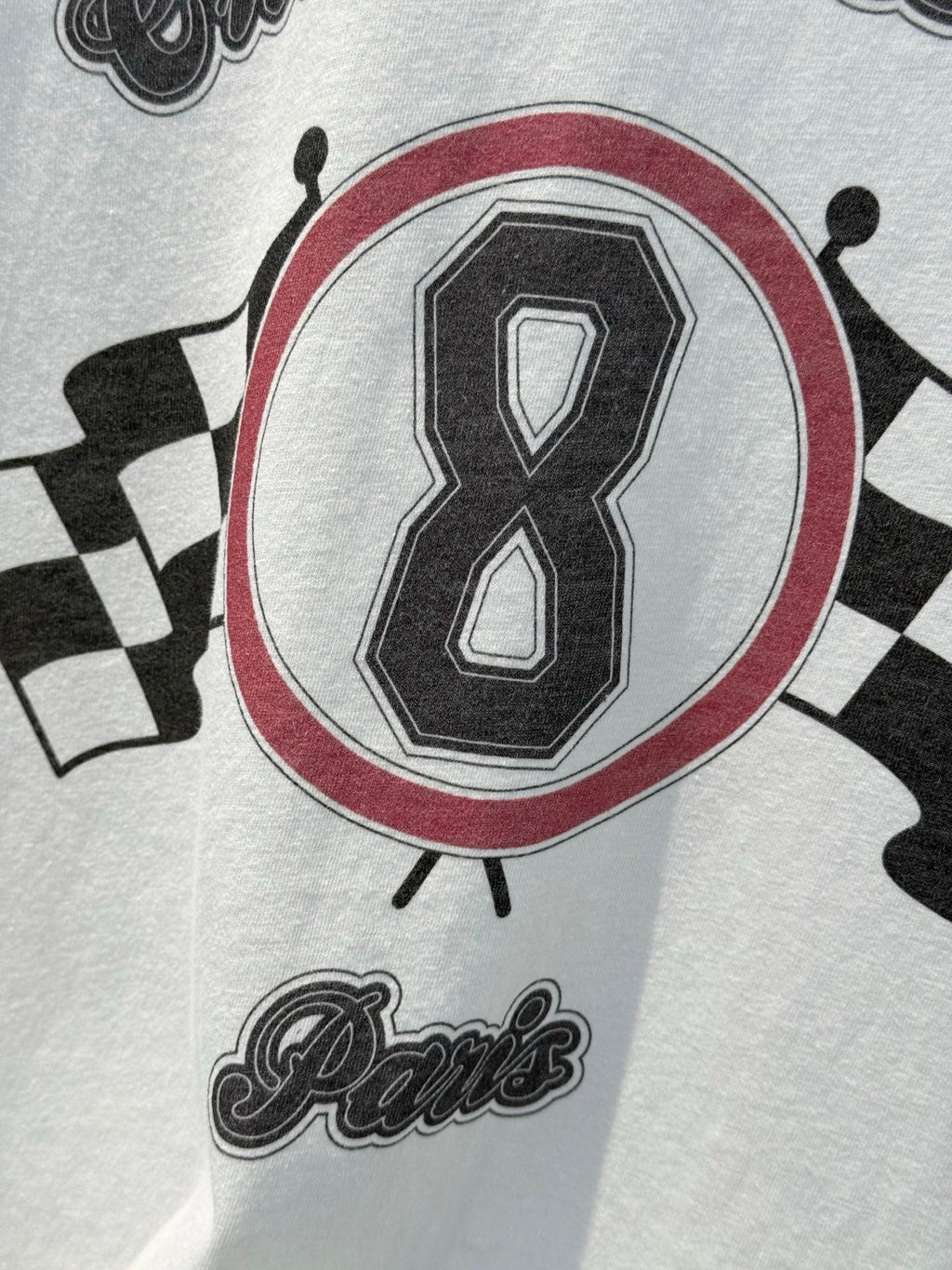CD 25 Print 8 T-shirt White mix Black Cotton