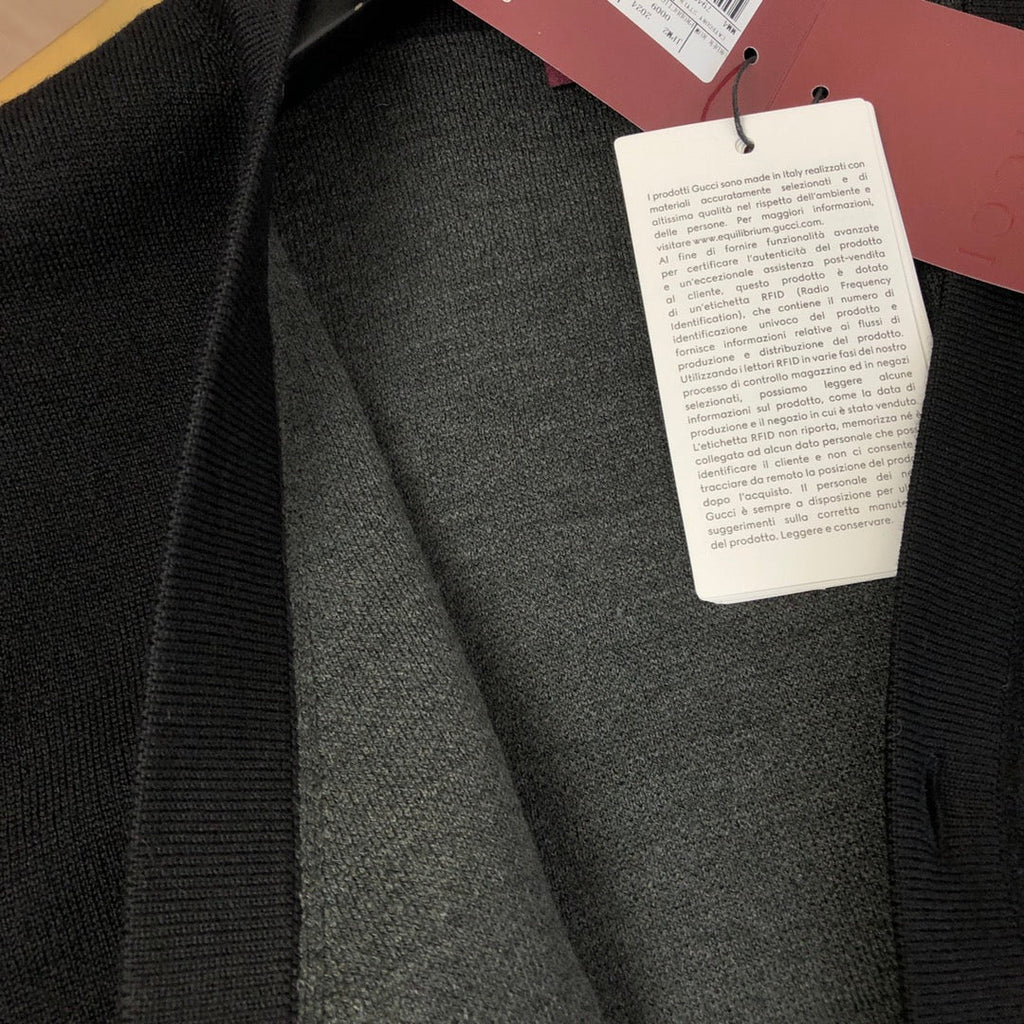 GG 25 Cardigan Black Cashmere 0018