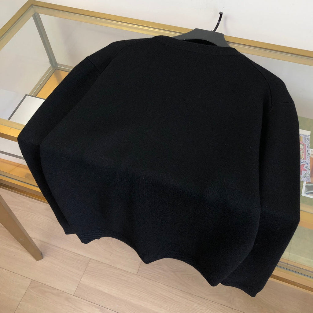GG 25 Cardigan Black Cashmere 0018
