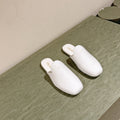 PRA 2026S Flats Mule White Patent Leather 657683