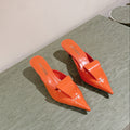 PRA 2026S High Heel Mule 65 Orange Sheepskin 657670